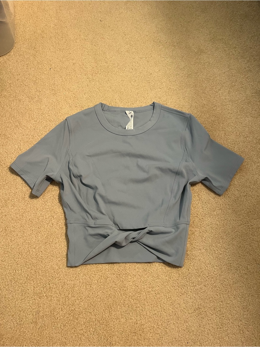 lululemon athletica Knot-Front Short Sleeve Tee - Light Blue